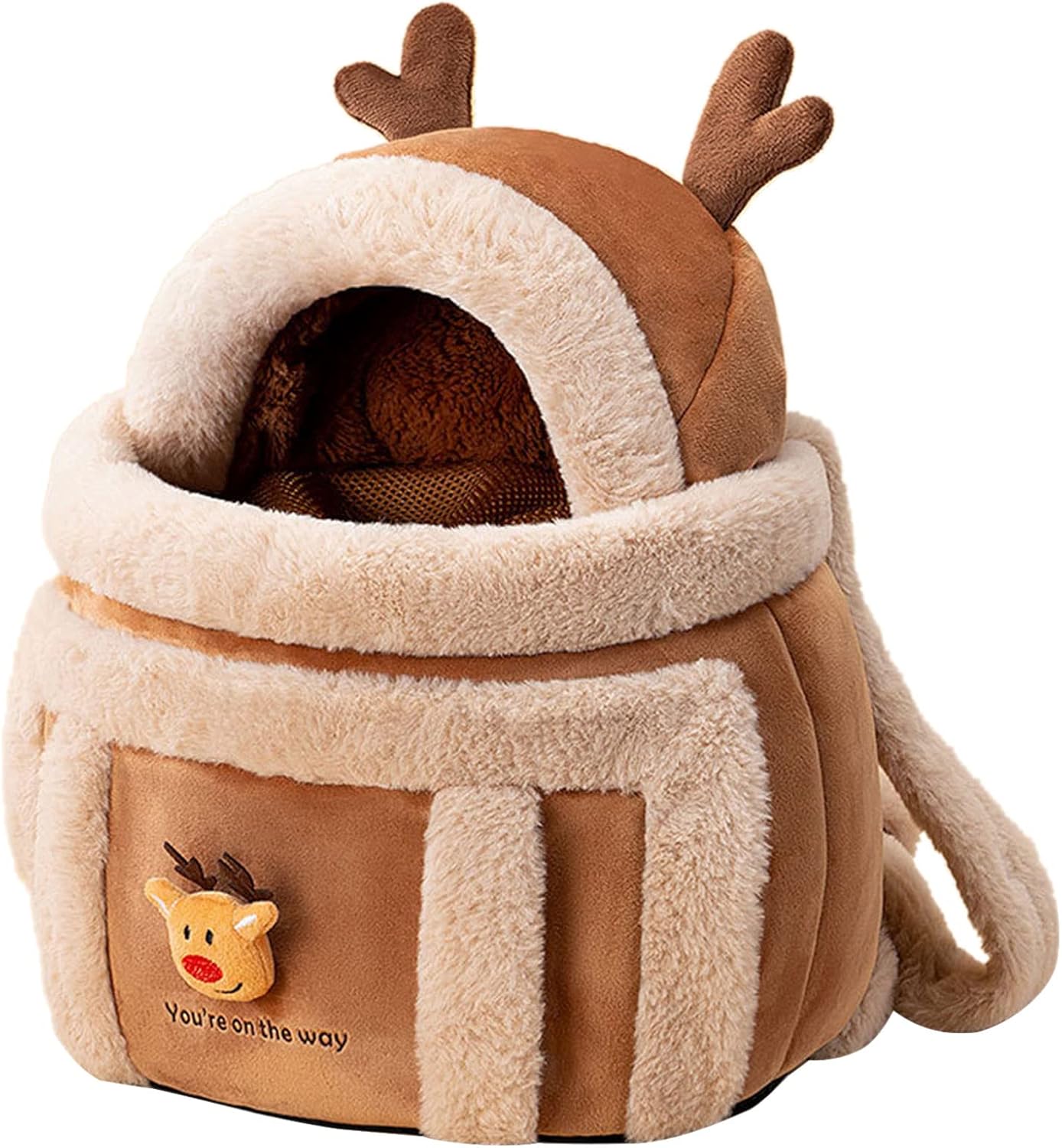 Discover the Ultimate Comfort for Your Pet with the Warm Plush Pet Travel Backpack Carrier Bag