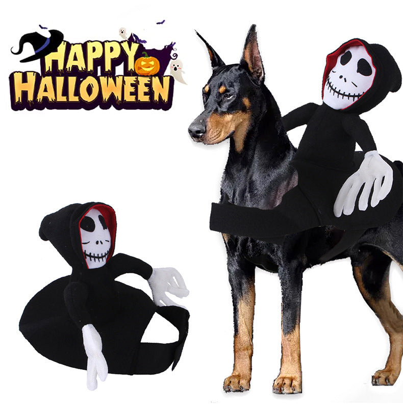 Unleash the Fun with the Pet Halloween Spider Pumpkin Costume Vest!