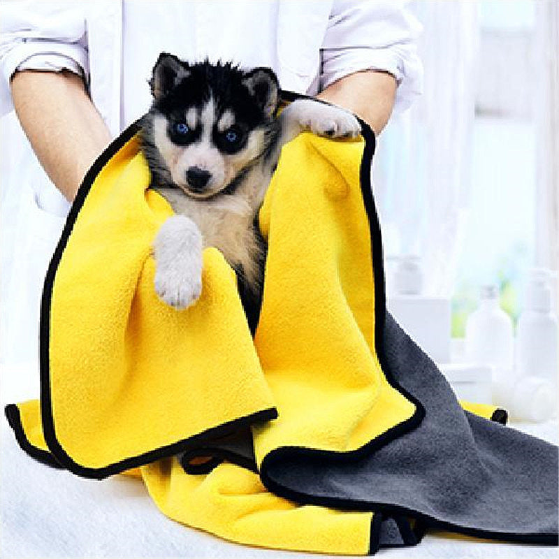 Transform Your Pet's Bath Time with Our Plus-Size Absorbent Pet Shower Bath Towel
