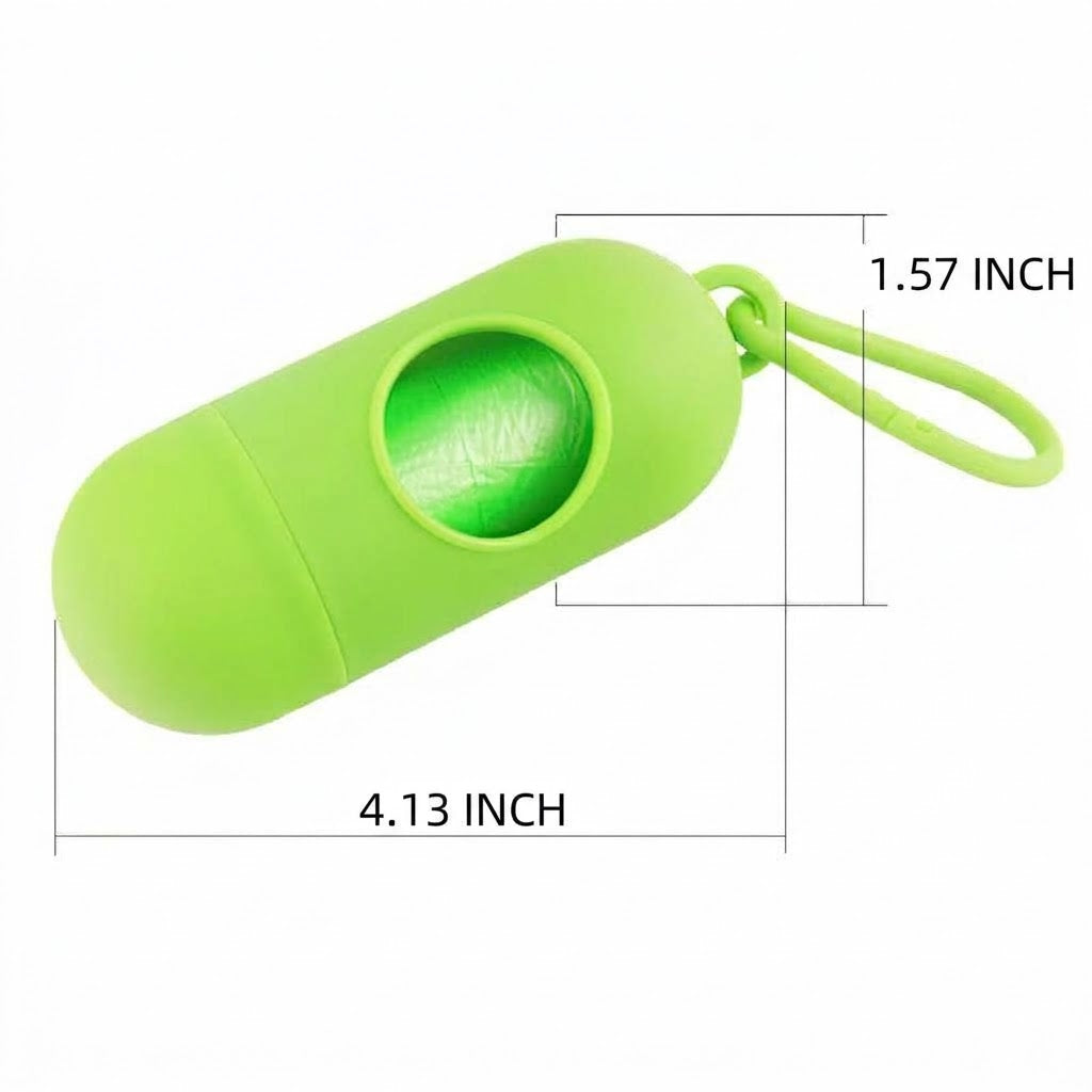 Pet Waste Bag Holder With Hook Dispenser Portable
