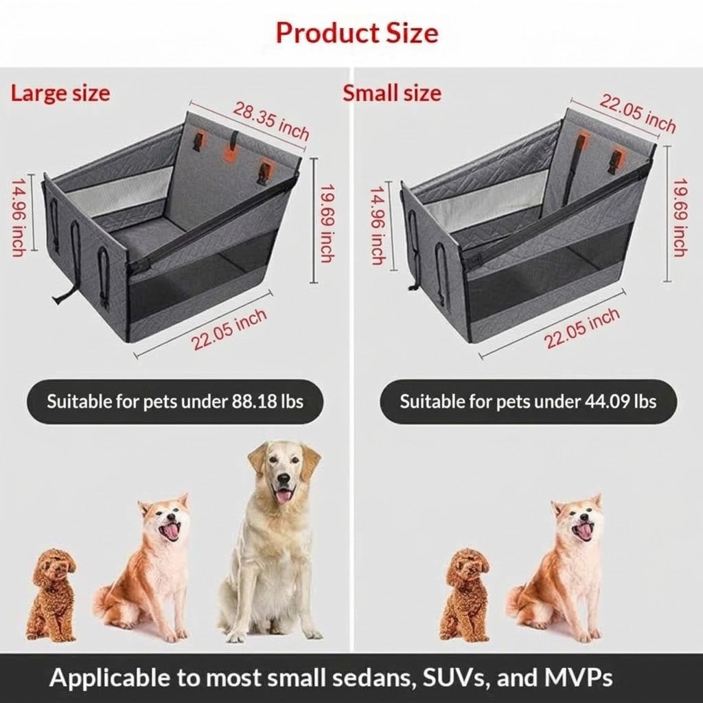 Pet Car Seat Cushion Waterproof Stain Resistant Protection