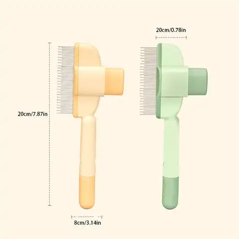 Pet Grooming Brush One-Click Hair Removal Tool