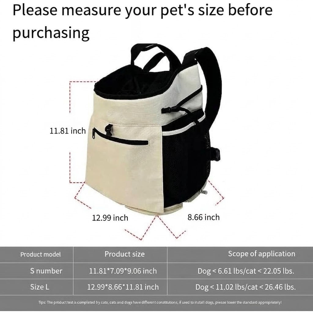 Lightweight Chest-Mounted Pet Carrier For Outings