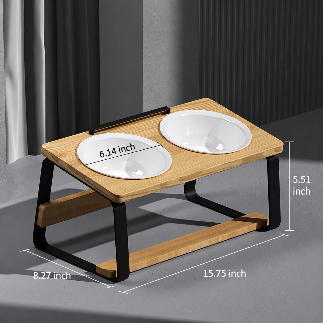 Pet Ceramic Double Food And Water Bowls